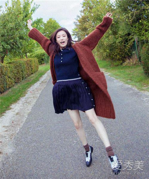 美女都爱长版针织外套