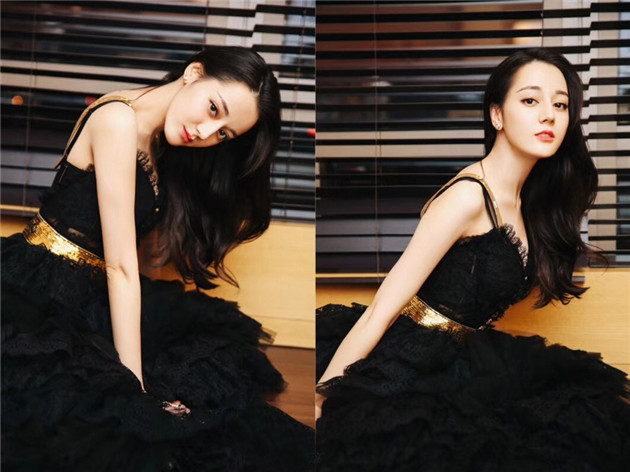 迪丽热巴示范性感蕾丝