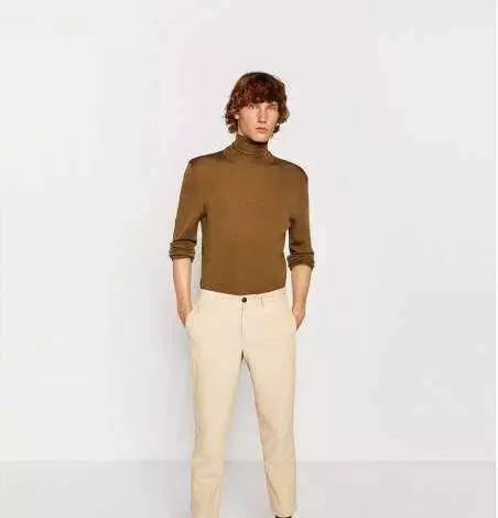 款式4：男式针织衫+灰色休闲裤