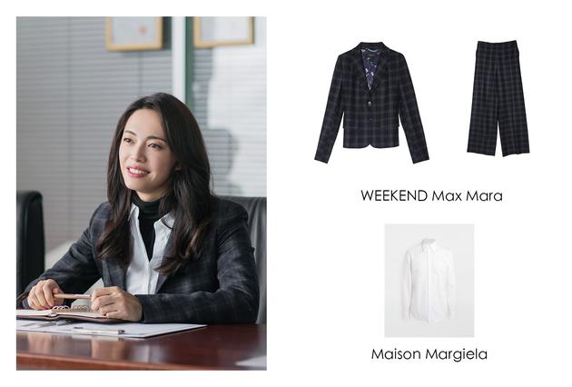 格纹西服套装