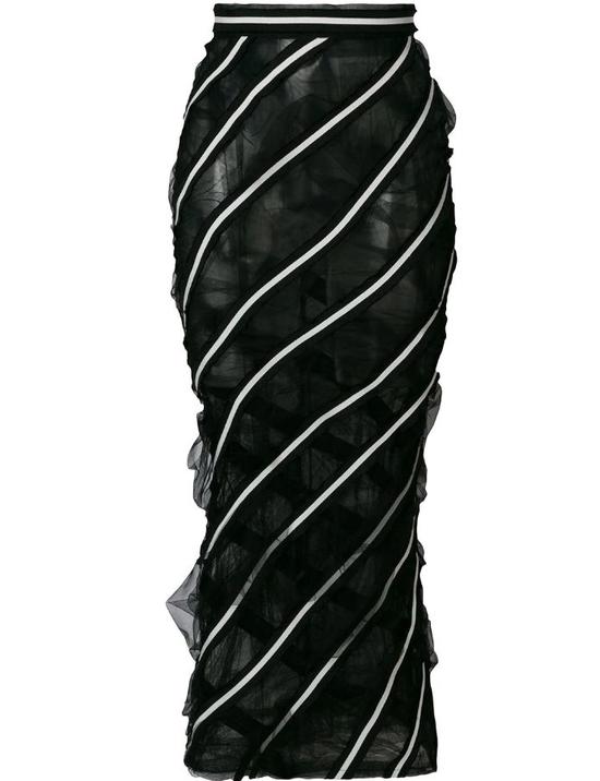 THOM BROWNE 泡泡纱铅笔长裙
