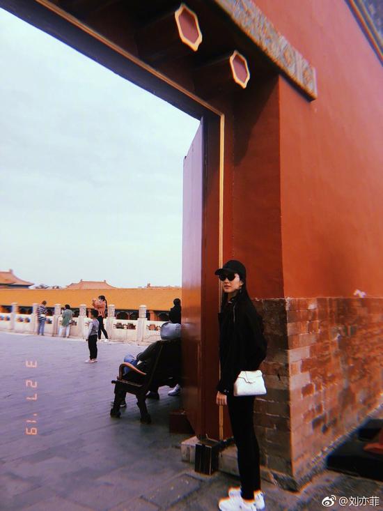 刘亦菲斜跨Goyard&nbsp;Saïgon包包