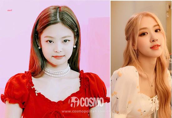 Jennie、Rose身着Reformation连衣裙